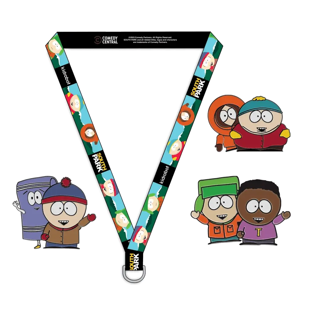 NYCC 2023: South Park 1.5" Premium Pins and Lanyard Set (Limited Edition of 400)