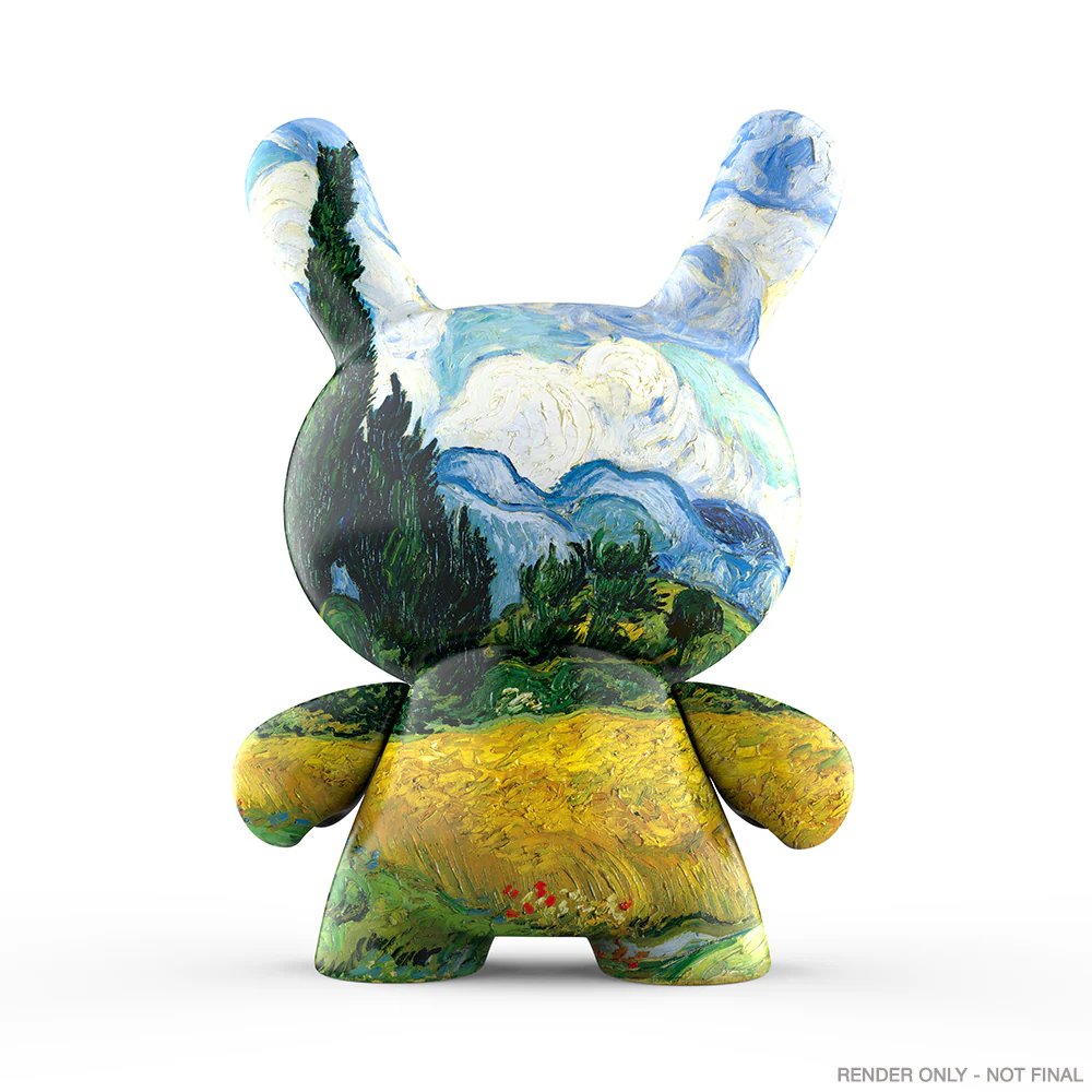 The Met 3" Showpiece Vinyl Art Dunny - Wheat Field with Cypresses by Vincent van Gogh (PRE-ORDER) - Image 4