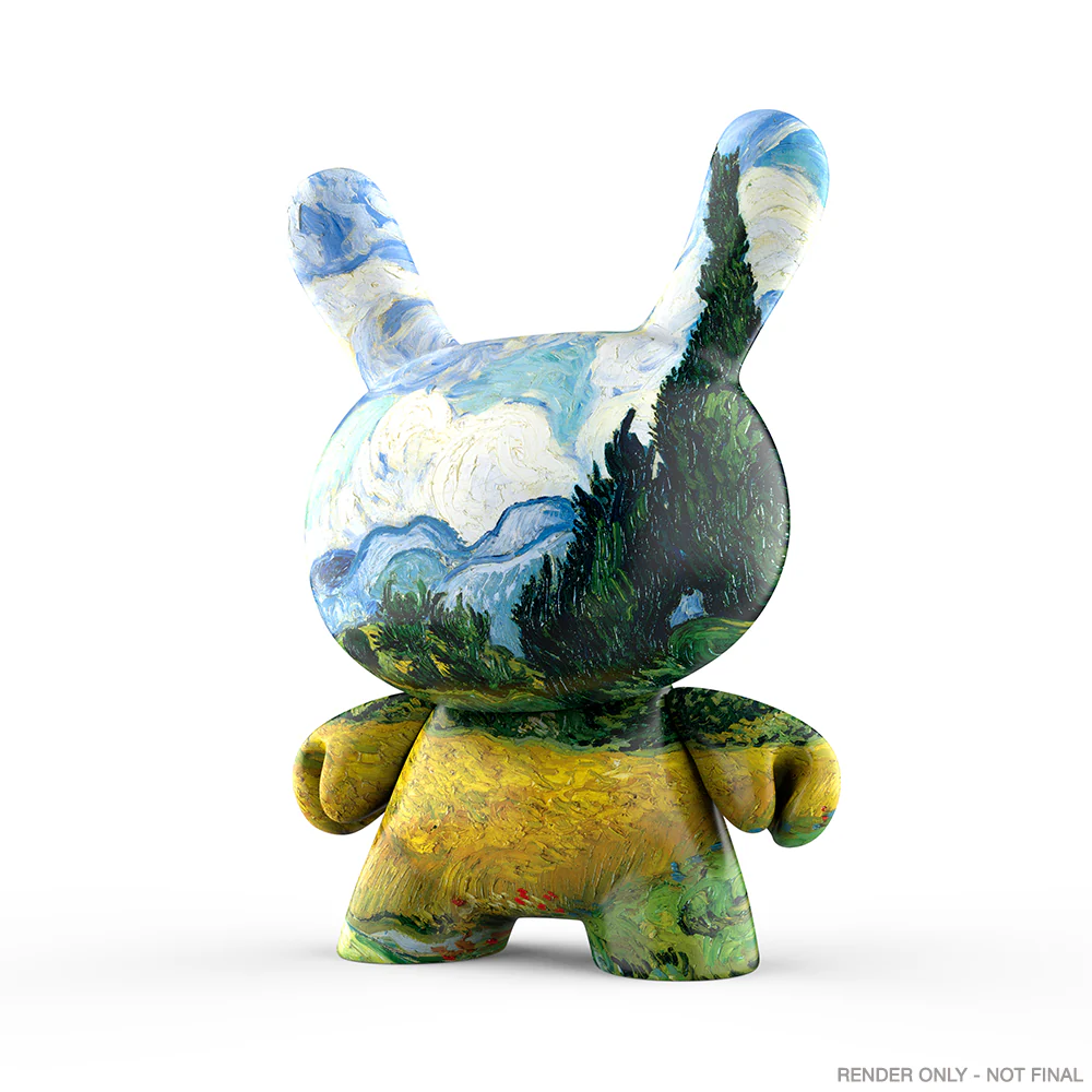 The Met 3" Showpiece Vinyl Art Dunny - Wheat Field with Cypresses by Vincent van Gogh (PRE-ORDER) - Image 5
