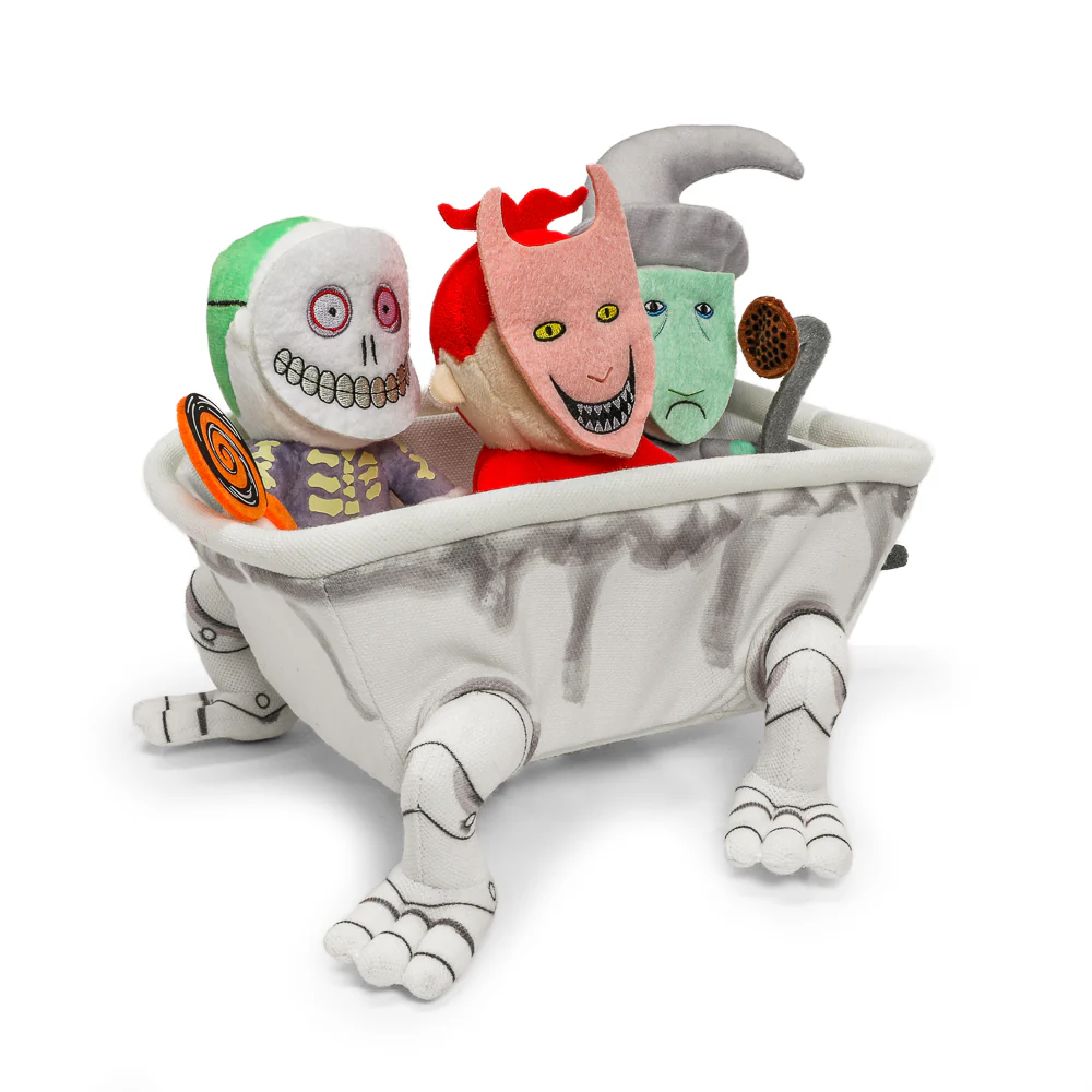 The Nightmare Before Christmas Lock, Shock & Barrel in Bathtub 9” Interactive Plush - Image 3