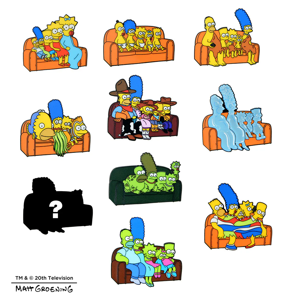 The Simpsons - Couch Gag Blind Box Enamel Pin Series (PRE-ORDER) - Image 4