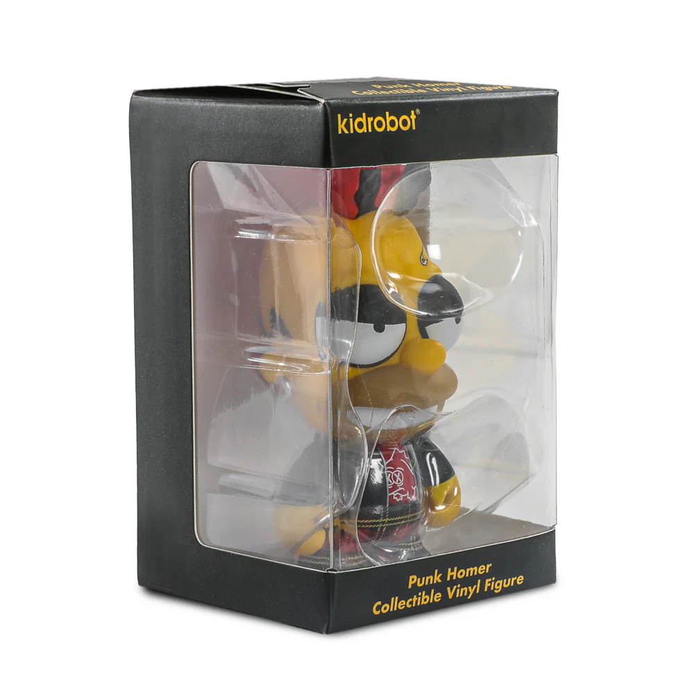 The Simpsons - Donut Riot Punk Homer 3" Vinyl Mini Figure - Crimson Glaze Edition - Kidrobot.com Exclusive (Limited Edition of 500) - Image 11