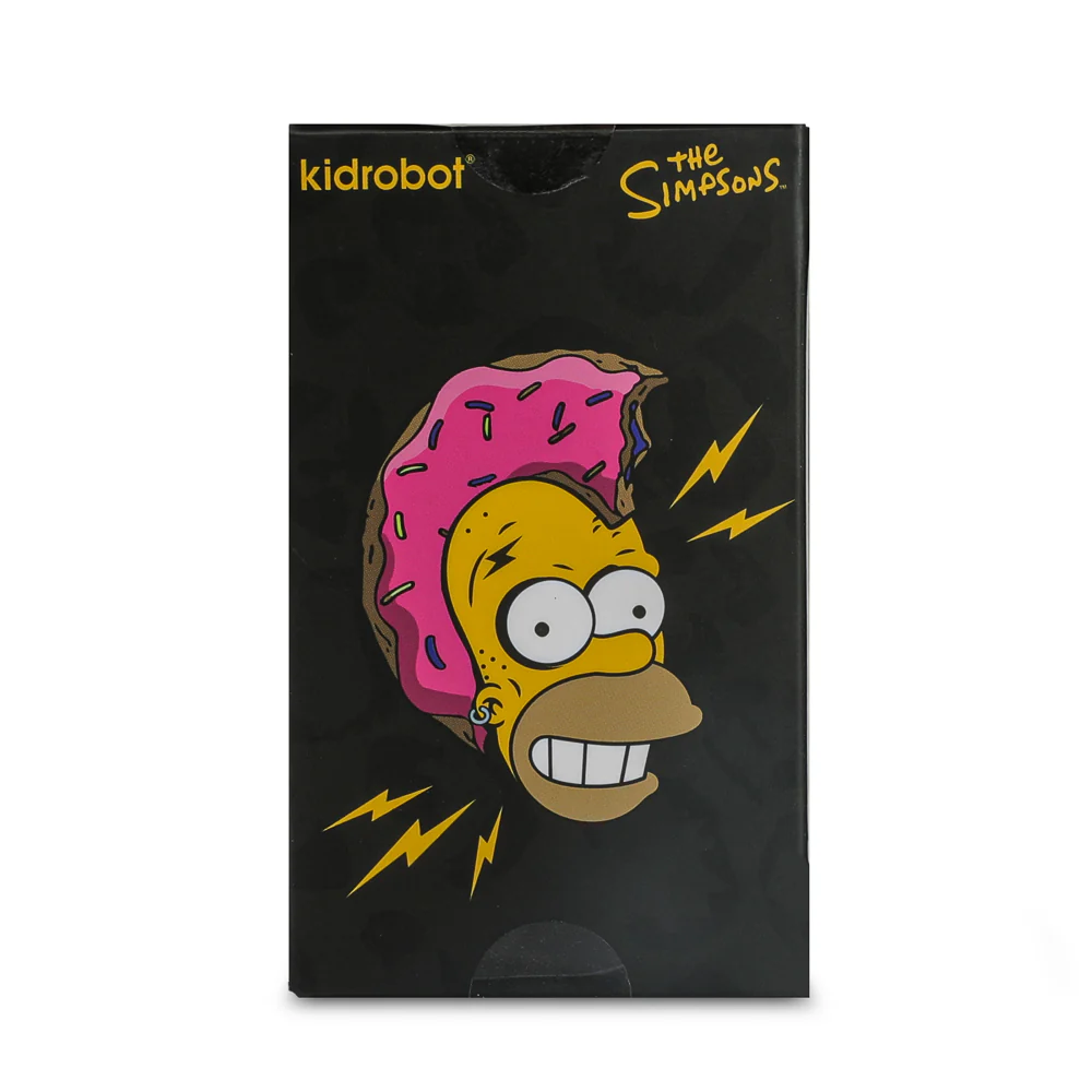2025 CON EXCLUSIVE: The Simpsons - Donut Riot Punk Homer 3" Vinyl Mini Figure - Pink Glaze Edition (Limited Edition of 500) SOLD OUT - Image 11