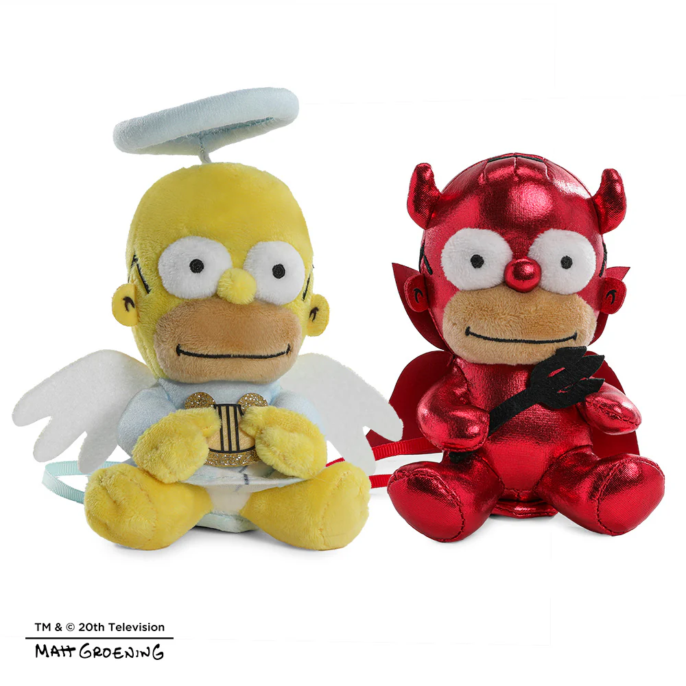 The Simpsons - Homer Angel and Homer Devil Plush Shoulder Phunny 2-Pack Bundle (PRE-ORDER) - Image 2