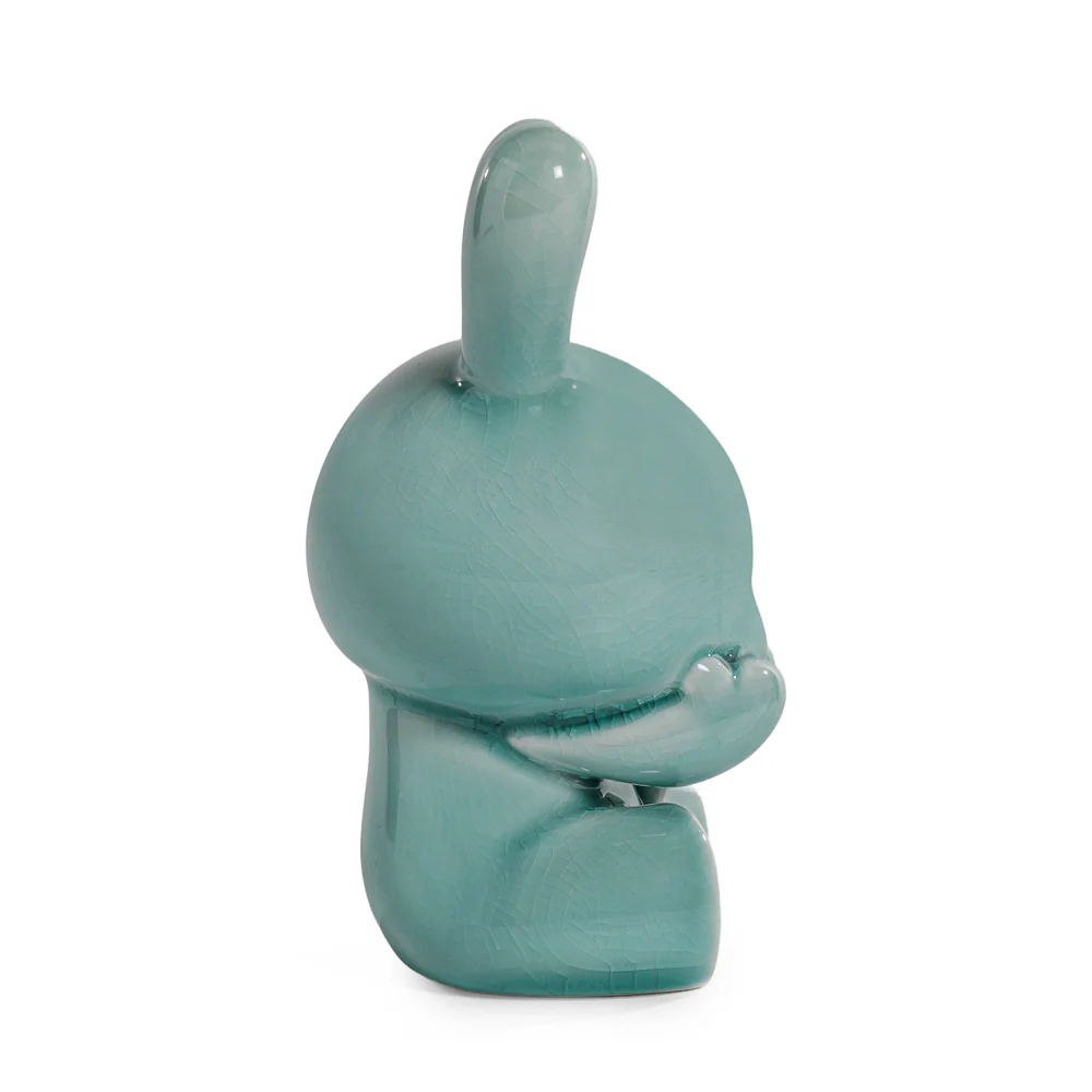 Three Wise Dunnys 5” Porcelain 3-Pack – Blue Mist Crackle Glaze Edition - Image 19