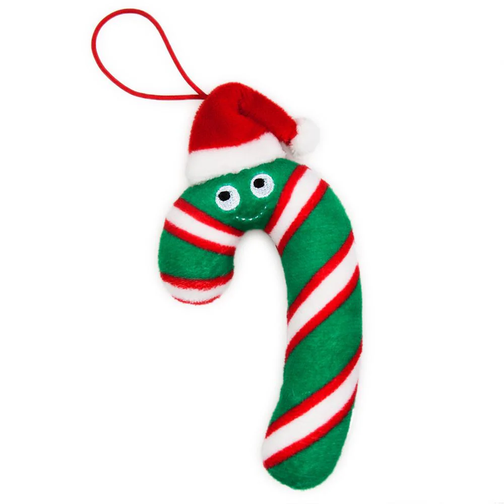 Yummy World Candy Cane Plush Ornaments 4-Pack - Image 2