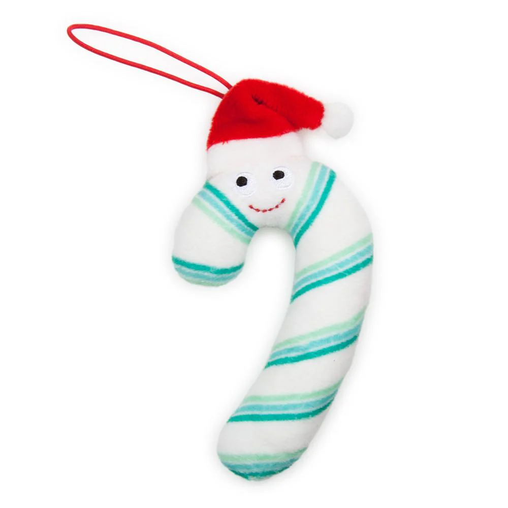 Yummy World Candy Cane Plush Ornaments 4-Pack - Image 3