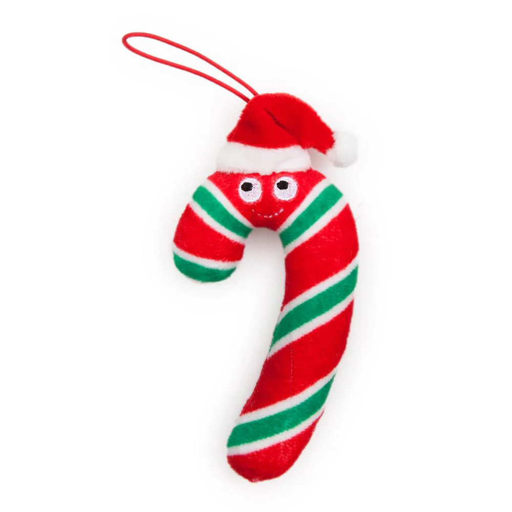 Yummy World Candy Cane Plush Ornaments 4-Pack - Image 4