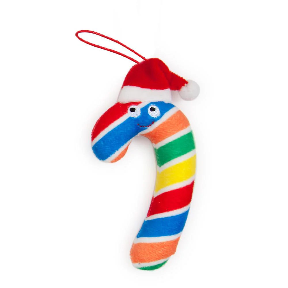 Yummy World Candy Cane Plush Ornaments 4-Pack - Image 5
