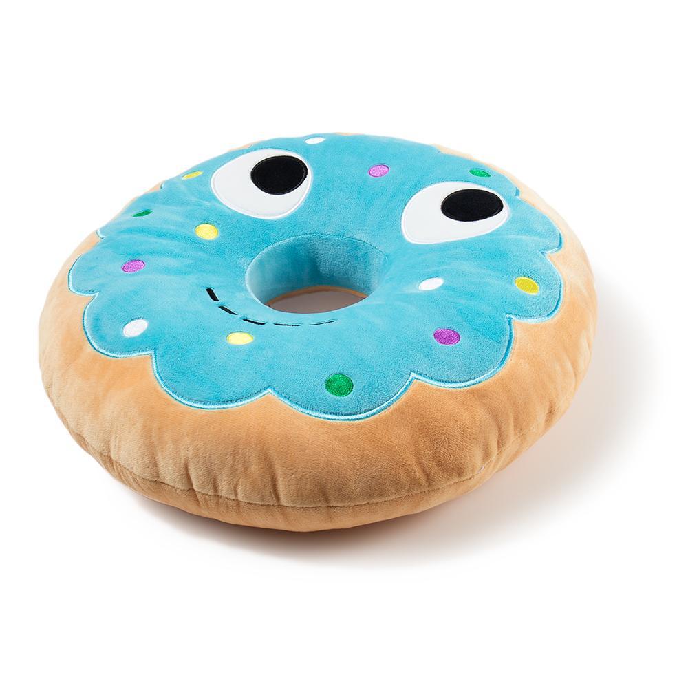 Yummy World Blue Donut Plush Food Pillow - Image 3