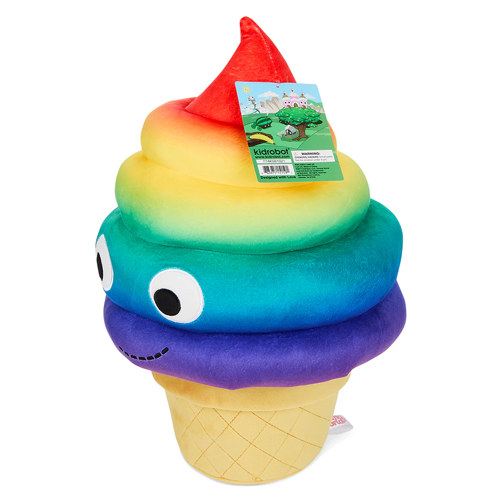 Yummy World Rainbow Soft Serve Sally Ice Cream Cone Plush - Image 11
