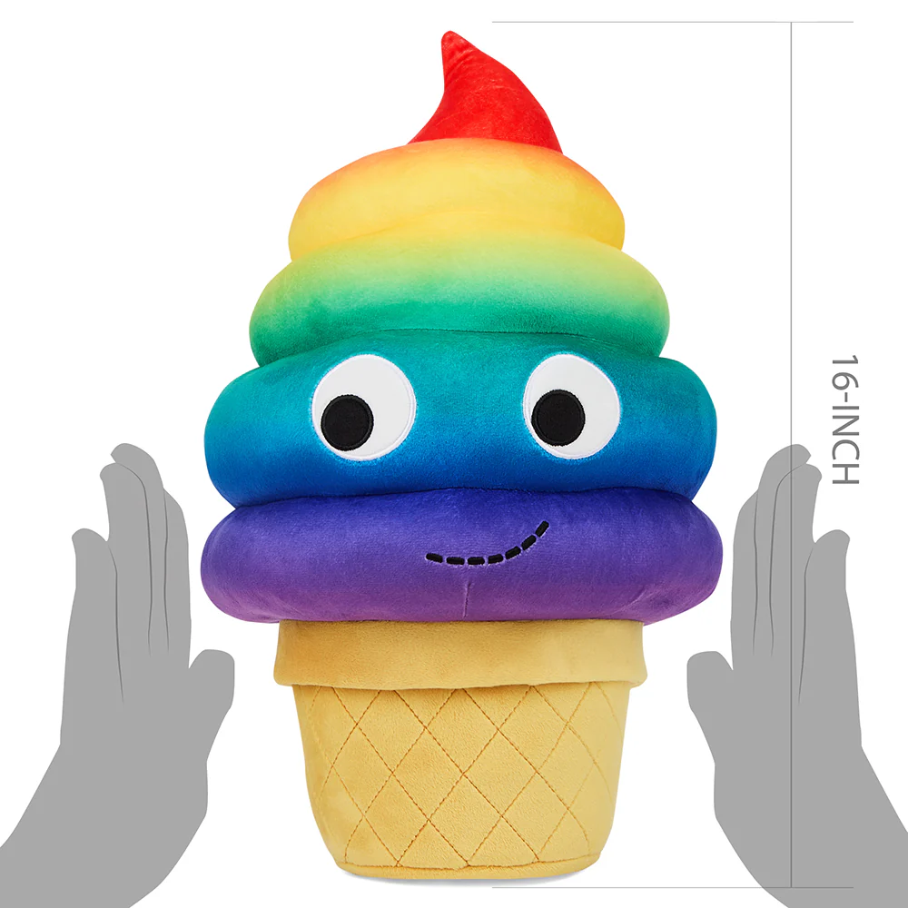 Yummy World Rainbow Soft Serve Sally Ice Cream Cone Plush - Image 13