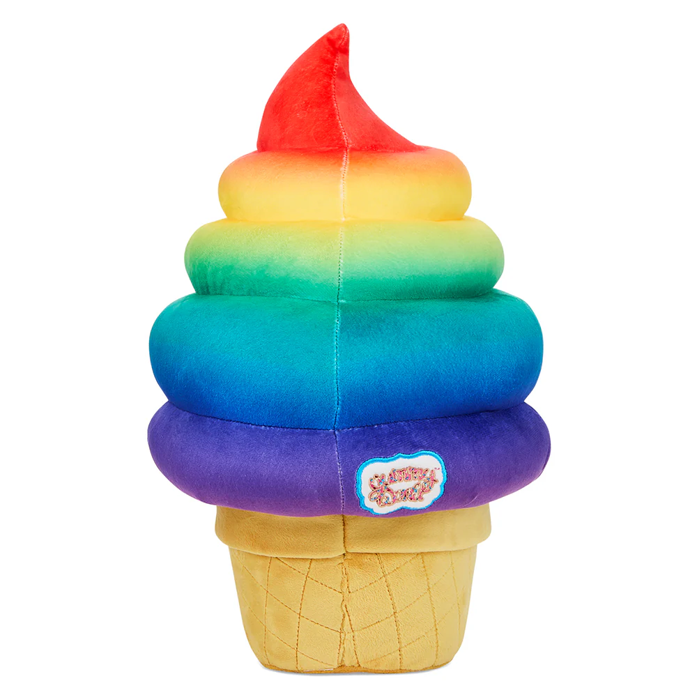 Yummy World Rainbow Soft Serve Sally Ice Cream Cone Plush - Image 5