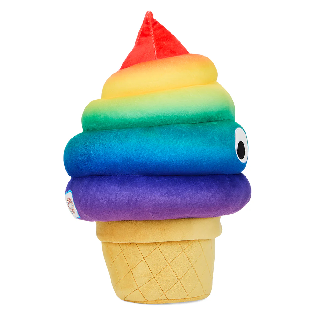 Yummy World Rainbow Soft Serve Sally Ice Cream Cone Plush - Image 7