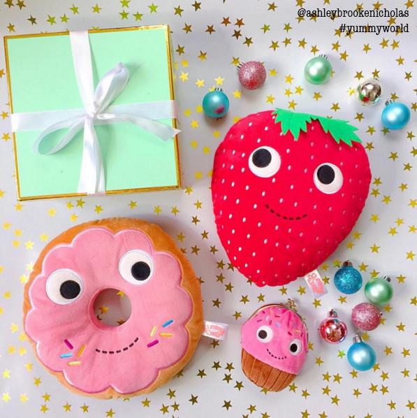 Yummy World Strawberry 10" Plush Pillow - Image 2