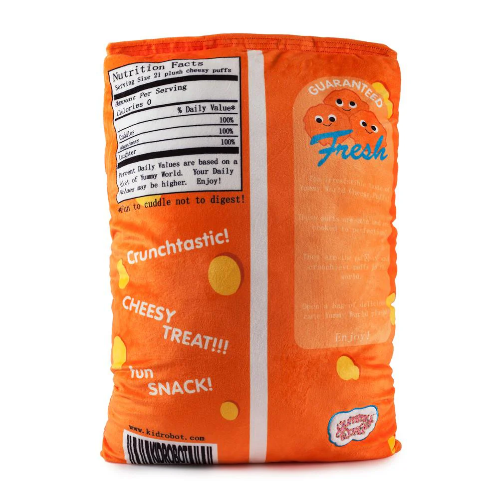 Yummy World XL Cheesy Puffs Interactive Food Plush - Image 3