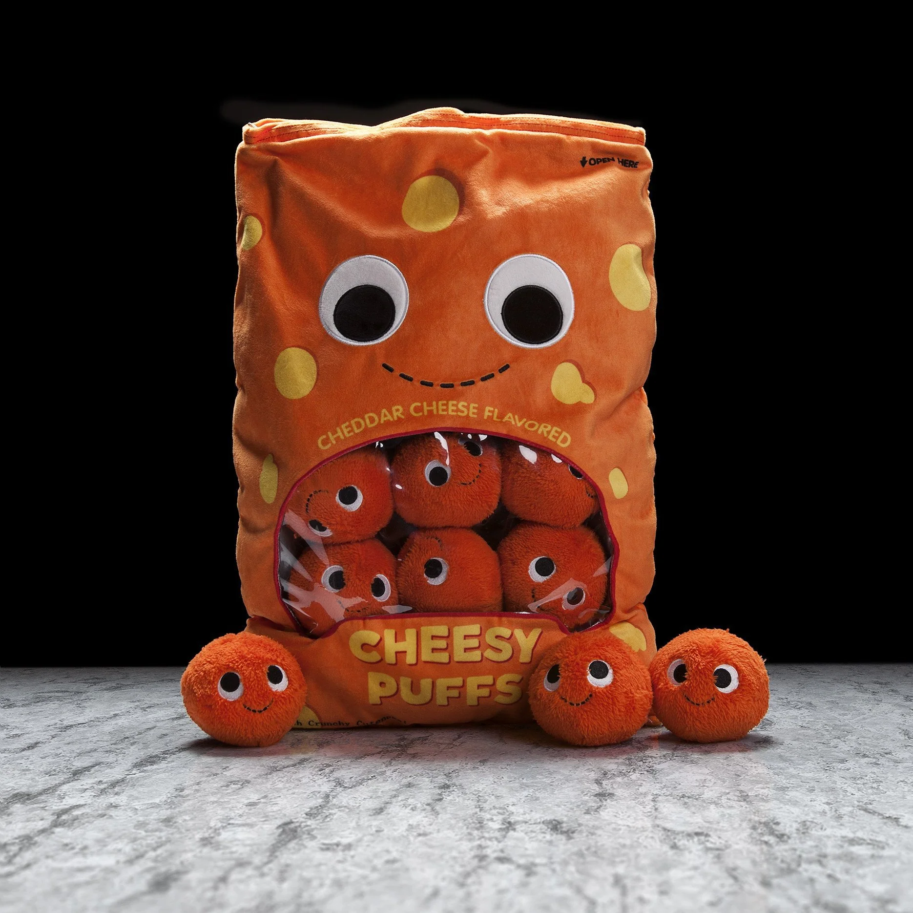 Yummy World XL Cheesy Puffs Interactive Food Plush - Image 8